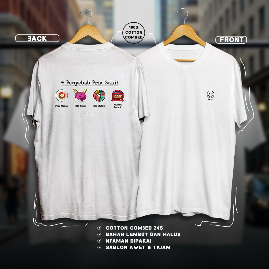 Kaos Kata2 Jawa Lucu Kakean Polah - Yang Lagi Viral - Bahan Katun 24s Tebal Halus dan Nyaman Dipakai
