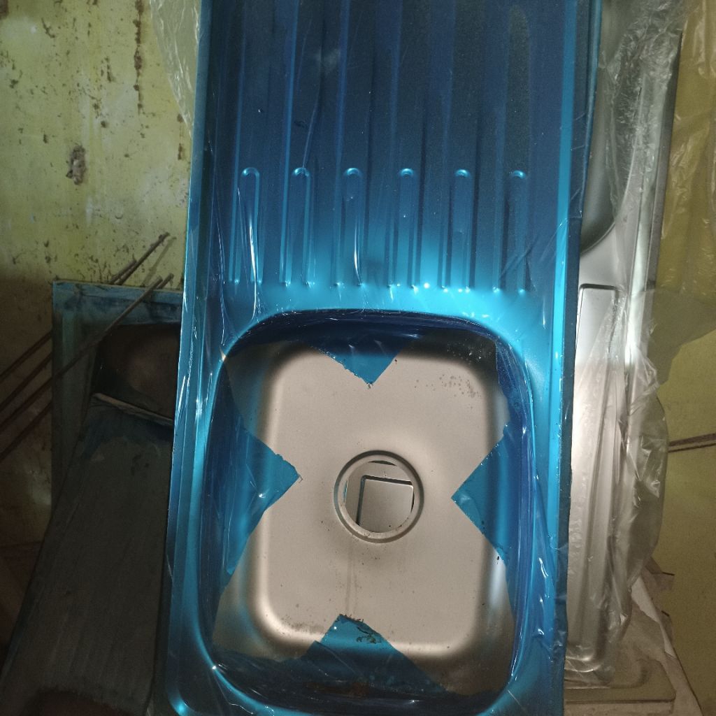 Bak Cuci Piring / BCP Stainless Steel Lubang 1 Model Sayap EKONOMIS