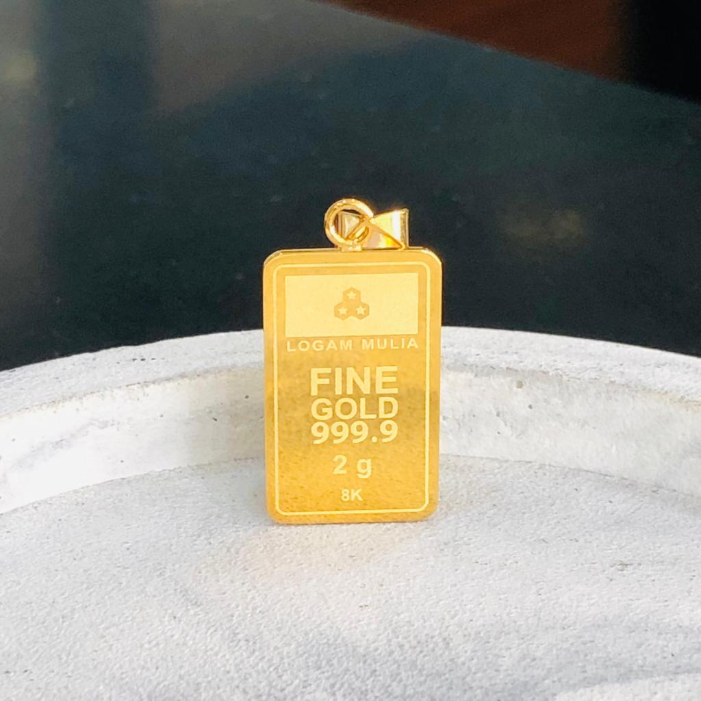 liontin emas LM fine gold 2gr 375/8k
