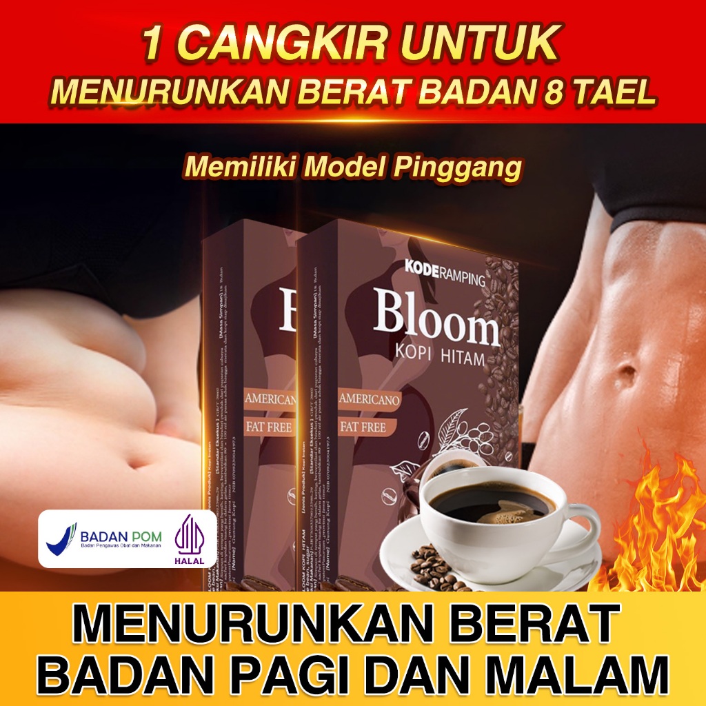 

KODERAMPING 21Days Coffee Americano-Bloom Kopi Hitam Arabika(12Sachet/Box) Halal