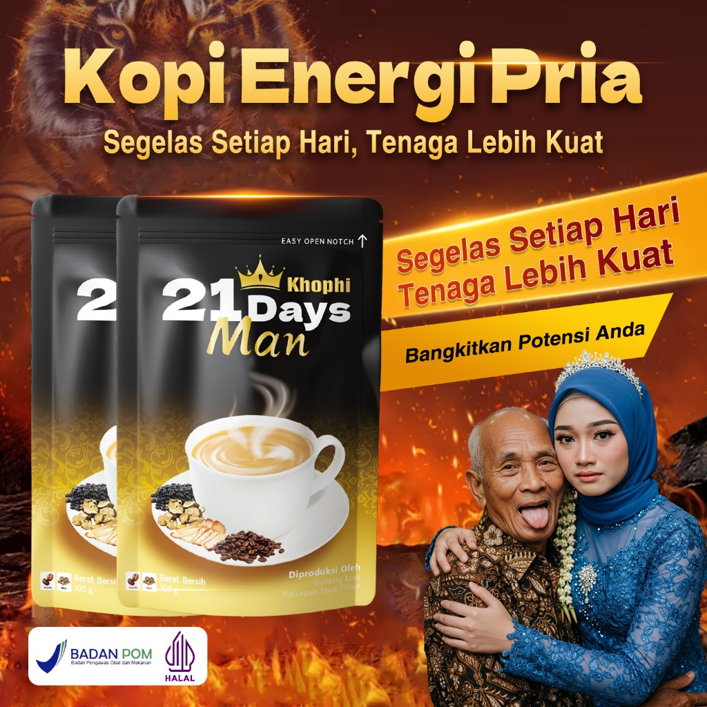 

【21Days Coffee】Kopi Pria- Maca - Rekomendasi Juara Olimpiade