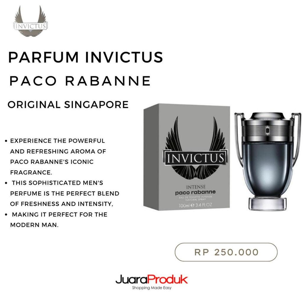 Parfum Invictus Paco Rabanne Original Singapore