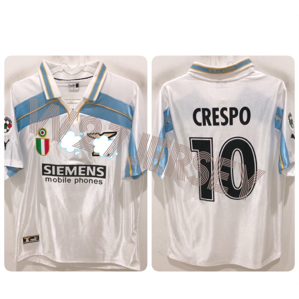 JERSEY RETRO - LAZIO AWAY 2000-2001 name player Crespo + Patch