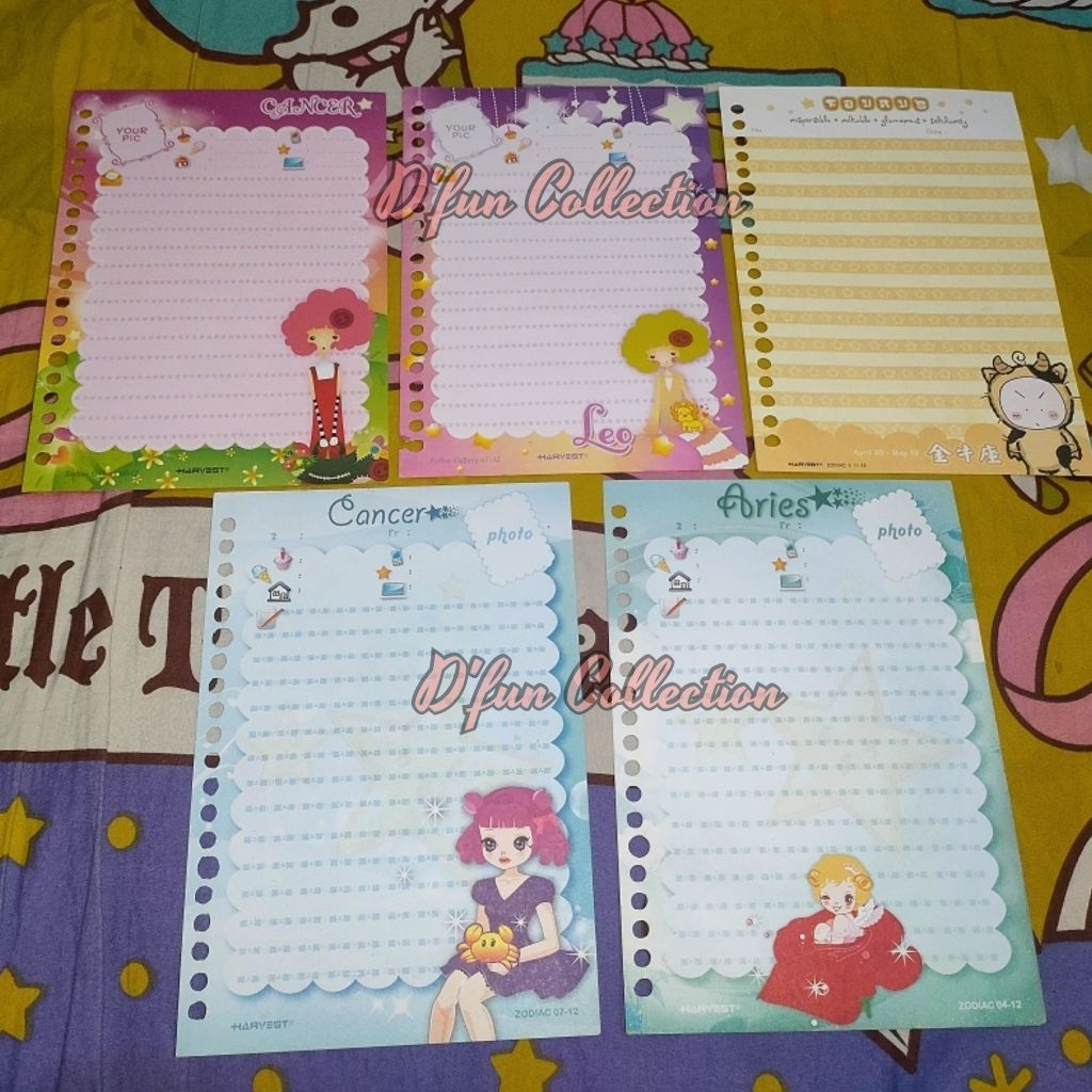 

[MIN PEMBELIAN 30K] ISI BINDER HARVEST ZODIAK JADUL LANGKA 20 LUBANG