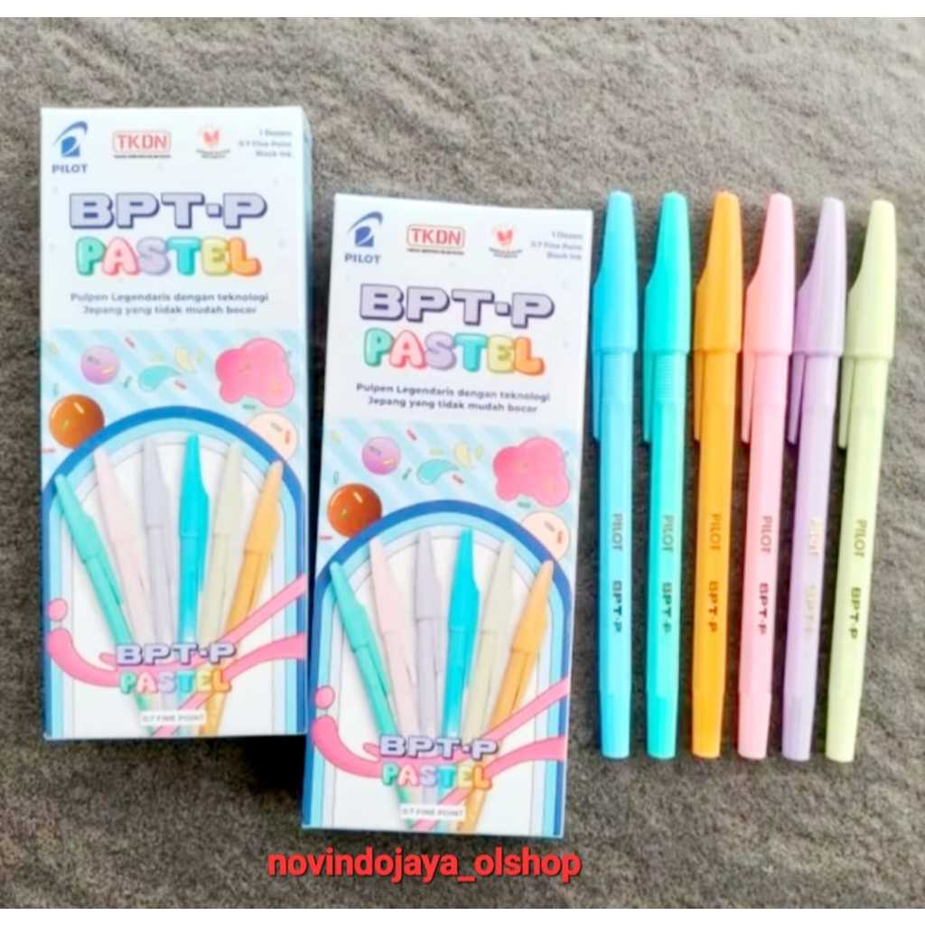 

12PAK (144PCS)PULPEN PILOT LEGENDARIS DENGAN KEMASAN BARU BPT-P PASTEL 0,7 FINE POINT TERMURAH