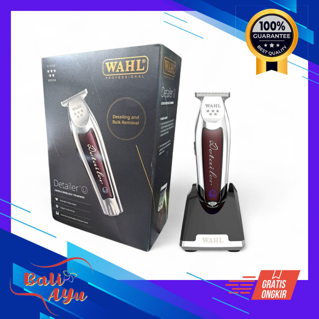 WAHL Trimmer Detailer Cordless /Jual 5 stars Wahl Detailer LI Cordless