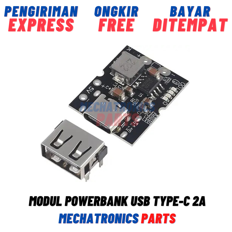 Modul Powerbank Type-C 2A Fast Charging DIY .