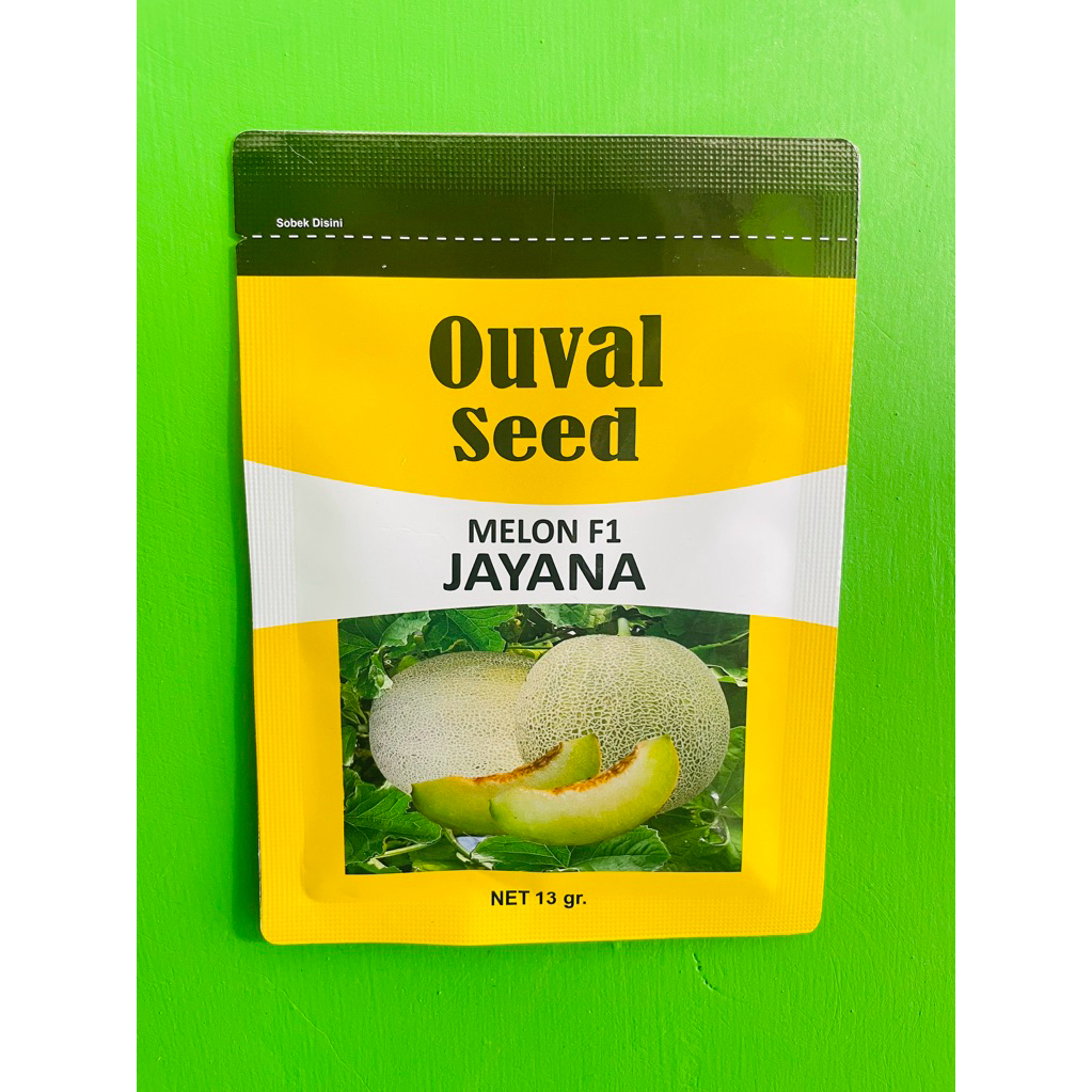 Benih Melon Hibrida Jayana F1 Ouval Seed Umur Genjah Isi kemasan 13 gram Exp 2026