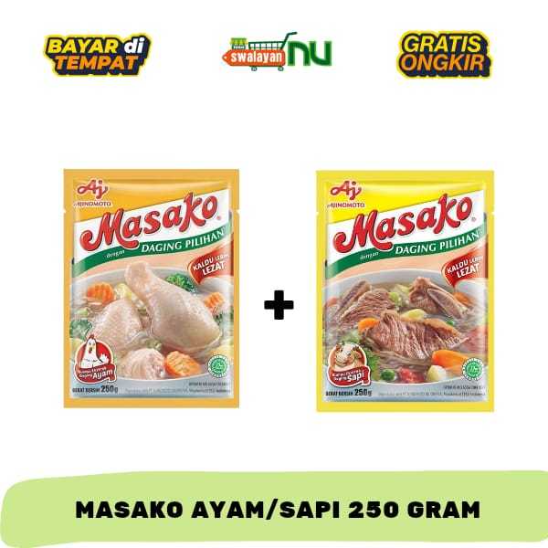 

Masako Ayam 250gr Bumbu Penyedap Rasa