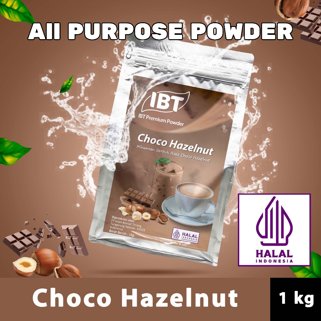 

Bahan Minuman Bubuk Coklat Kacang Choco Hazelnut Bubble Tea Drink Powder Bagus