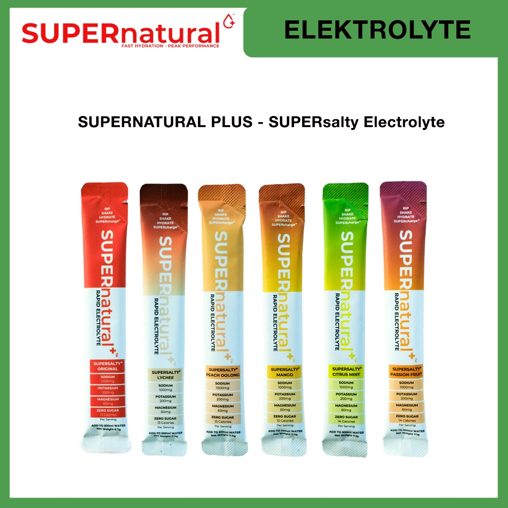 

SUPERNATURAL PLUS - SUPERsalty Electrolyte - Sachet