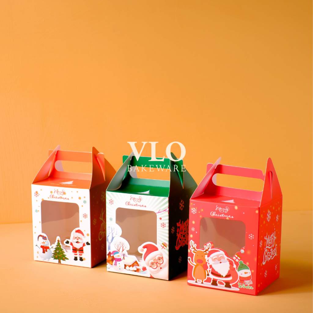 

[1 SET ISI 10 PCS] Kotak kue cookies natal | box packaging cookies hampers natal