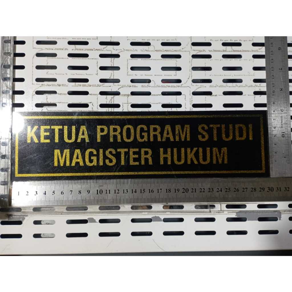 

Akrilik custom papan nama 30cmx8cm