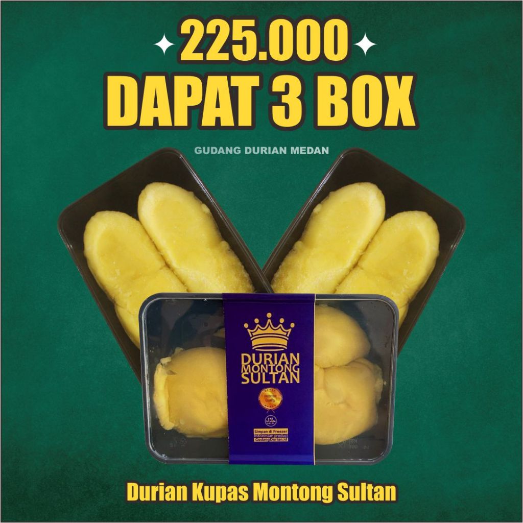 

Paket Durian Kupas Montong Sultan