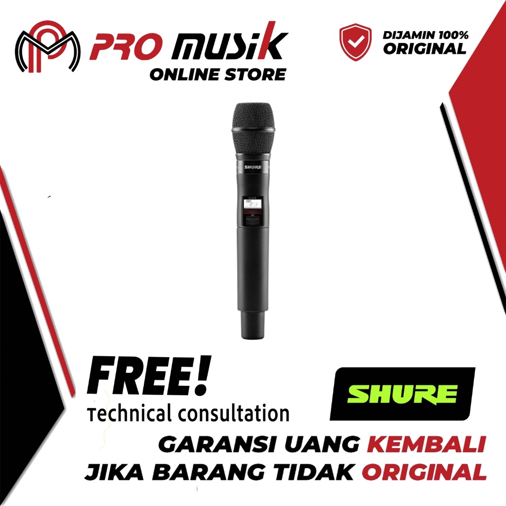 SHURE QLXD2/KSM9 Handheld Transmitter with KSM9 Capsule