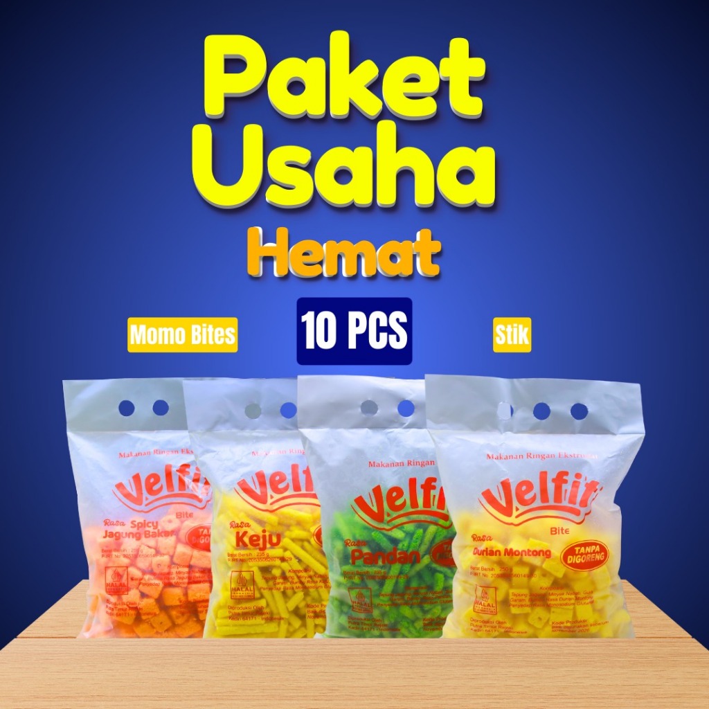

Paket Usaha Hemat Velfit & Momo Bites 10 Pcs