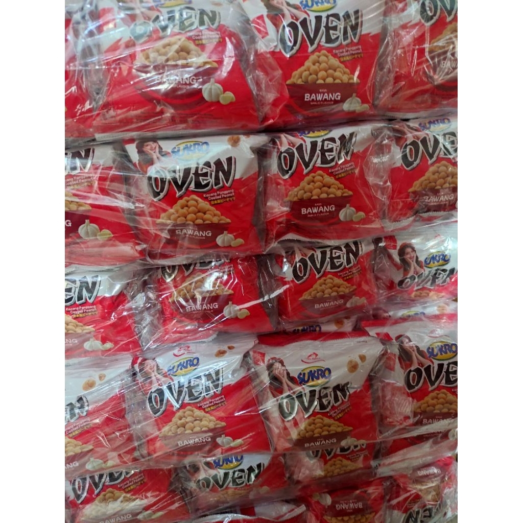 

Kacang Sukro Oven Bawang 11 Gram isi 20 Bungkus ( Harga 2 Renceng )