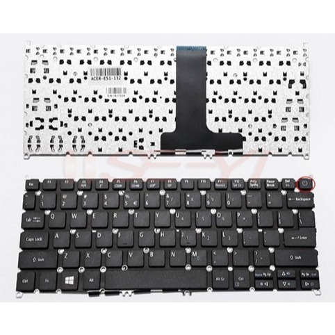 Keyboard Acer ES1-132 ES11 ES1 132 Spin 1 SP111-31 SP111-33 Tombol Power