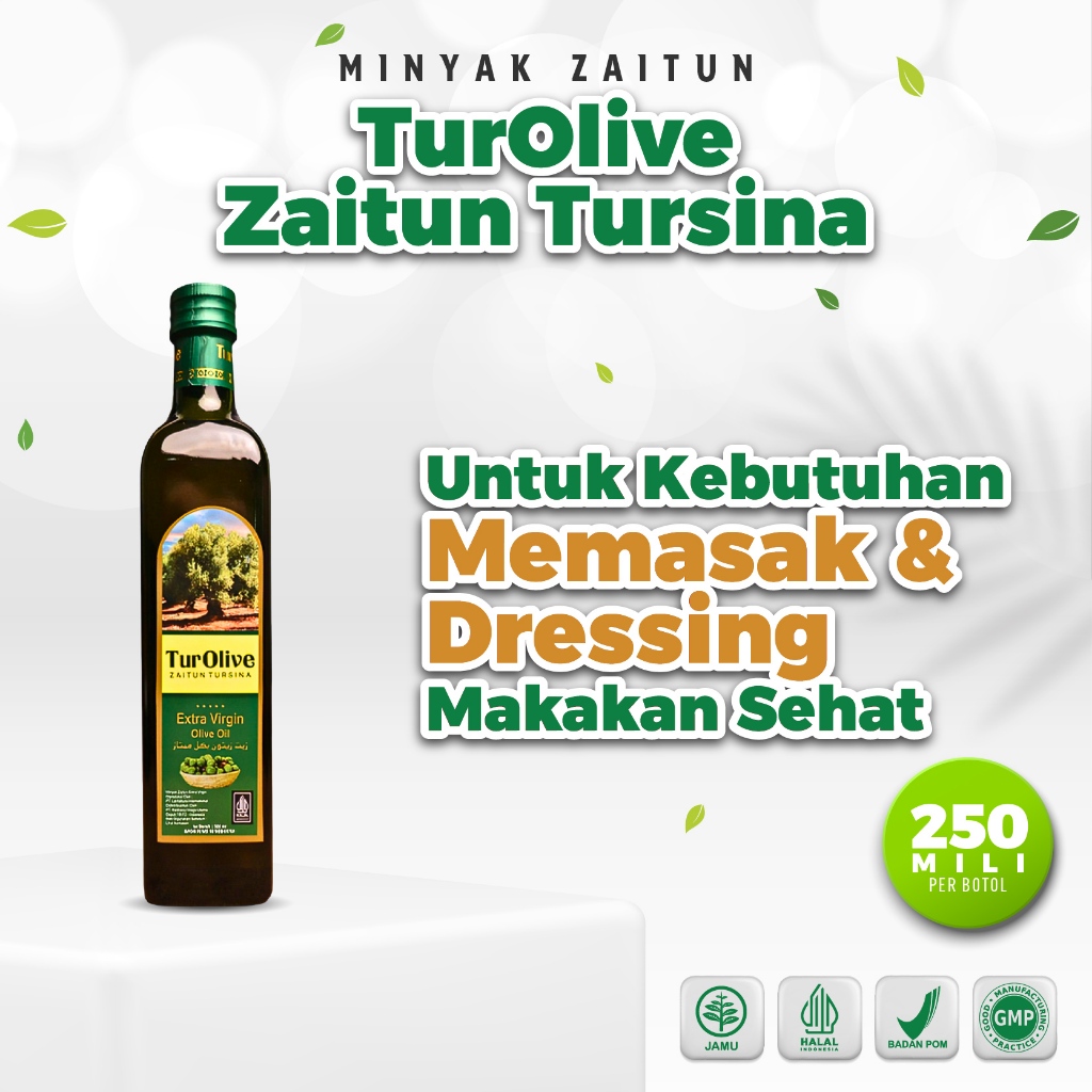 

Minyak Zaitun Extra Virgin Olive Oil Organic Premium Tursina Turolive 250ml