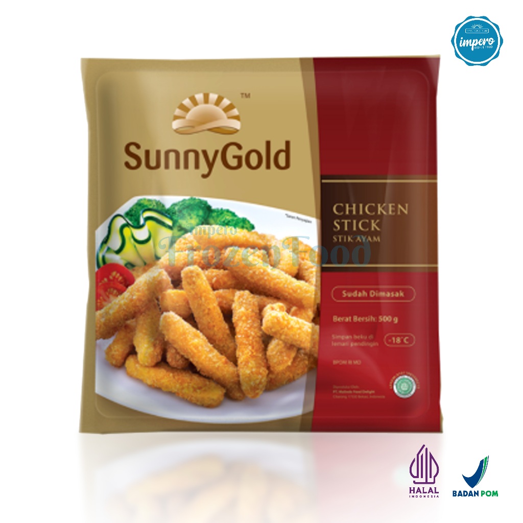 

Sunny Gold Chicken Nugget Stick 500gr Halal