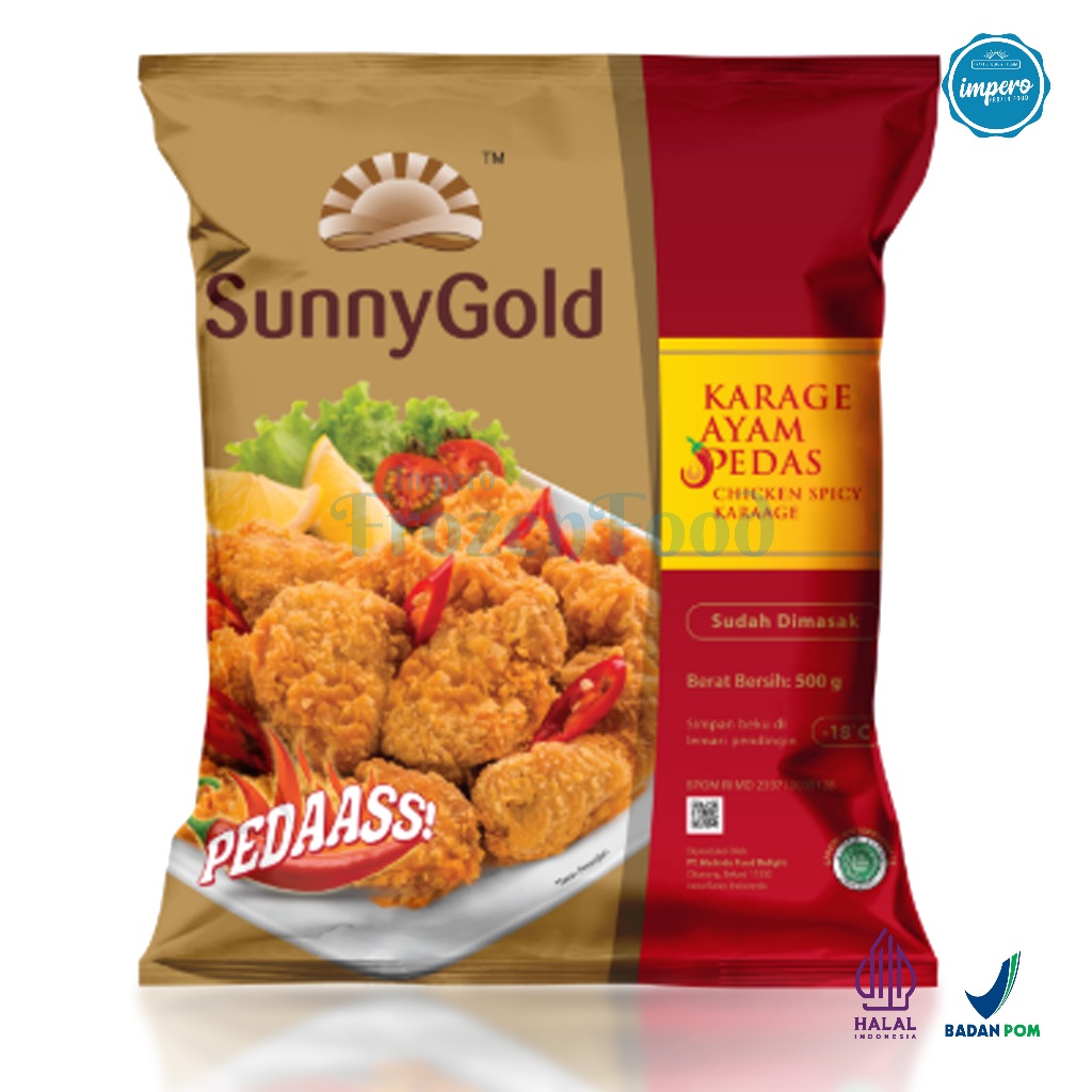 

Sunny Gold Chicken Karage Spicy 500gr Halal