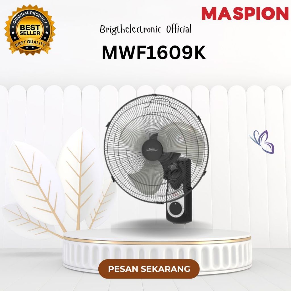 MASPION MWF 1609 K/MASPION WALL FAN MWF1609K 16 INCH/MASPION KIPAS ANGIN DINDING MWF 1609K/MWF1609K
