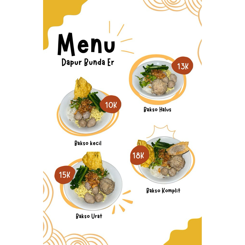 

Mie ayam/Mie ayam bakso/mie ayam ceker/mie ayam komplit/bakso urat/bakso tahu/bakso biasa/bakso komplit