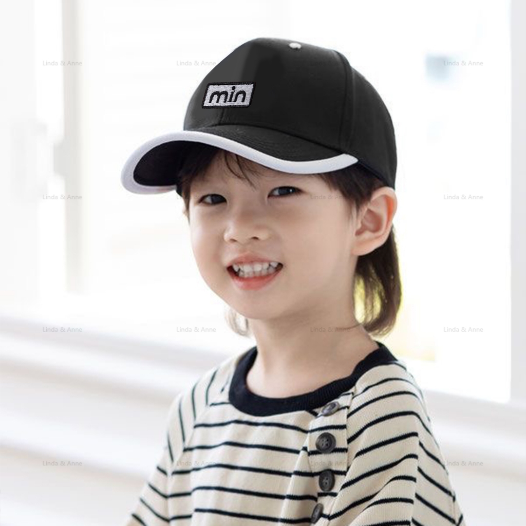 Topi Lucu Anak Cowok Baseball Unisex Adjustable 7-15 Tahun Casual Bordir Miu Topi Model Terbaru Anak