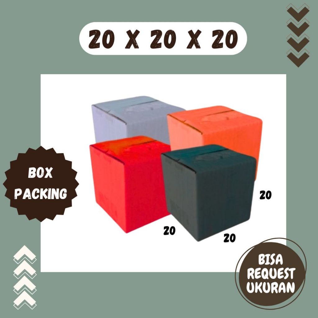 

Kardus 20x20x20 Box Packing A1 Karton Dus Jamu Kotak Olshop Kemasan Souvenir Botol Gelas Obat Madu