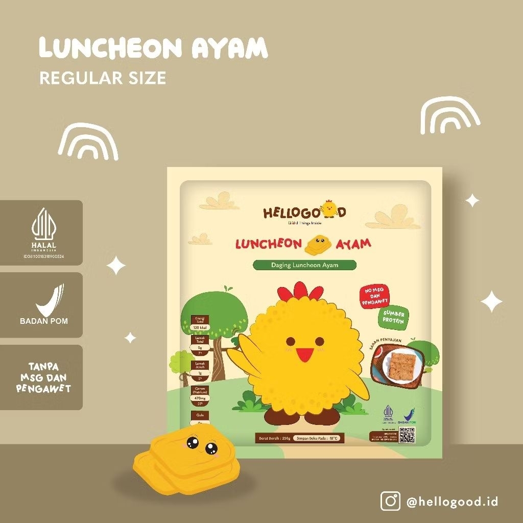 

HELLOGOOD Luncheon Ayam Frozen Food No MSG