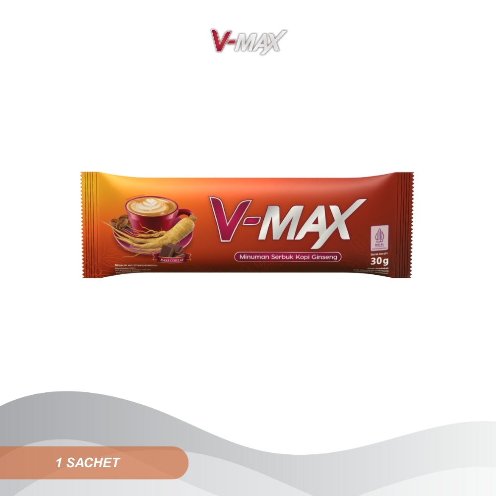 

V MAX - Kopi Rasa Cokelat dan Gula Aren - 1 Sachet