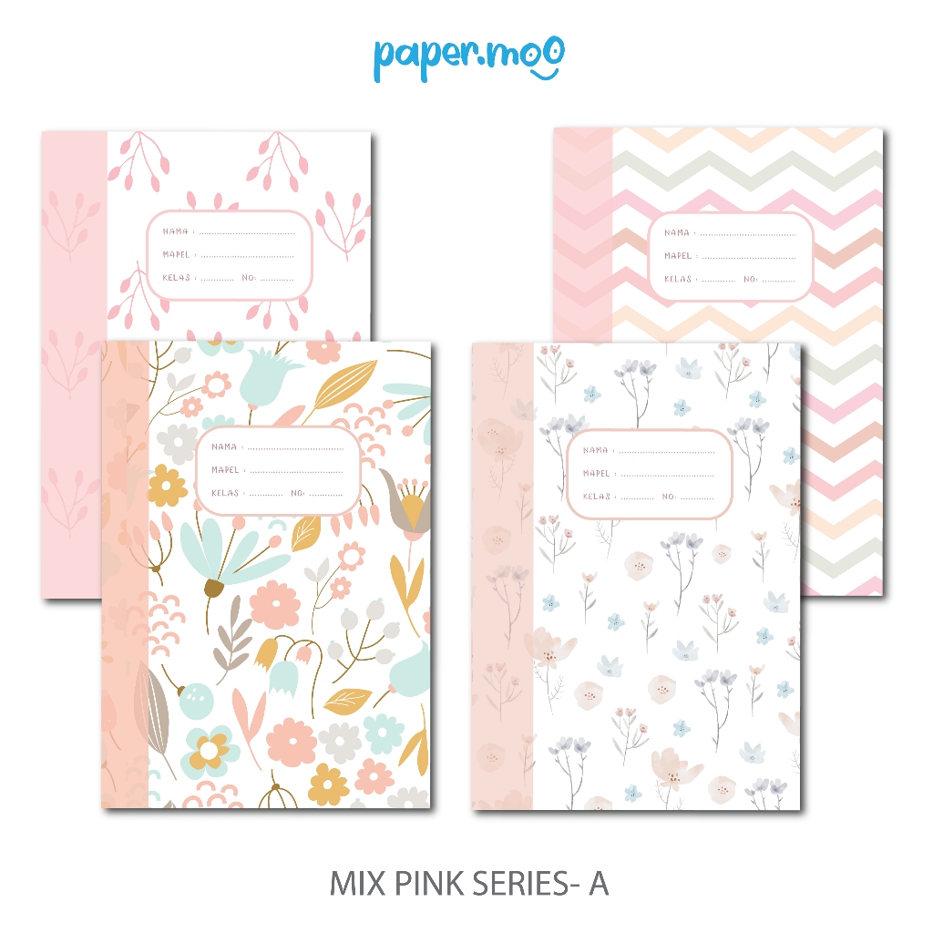 

Sampul Buku Ecer Murah Pink Series A5 DanB5 / Cover Buku Aesthetic murah