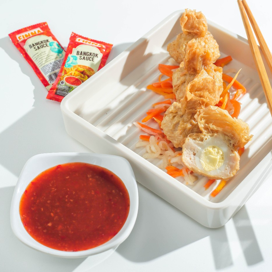 

FINNA SAUS SAMBAL BANGKOK Sachet 9gr - Saos Thailand Pedas Manis Cocolan Dimsum Gorengan - Kheiza