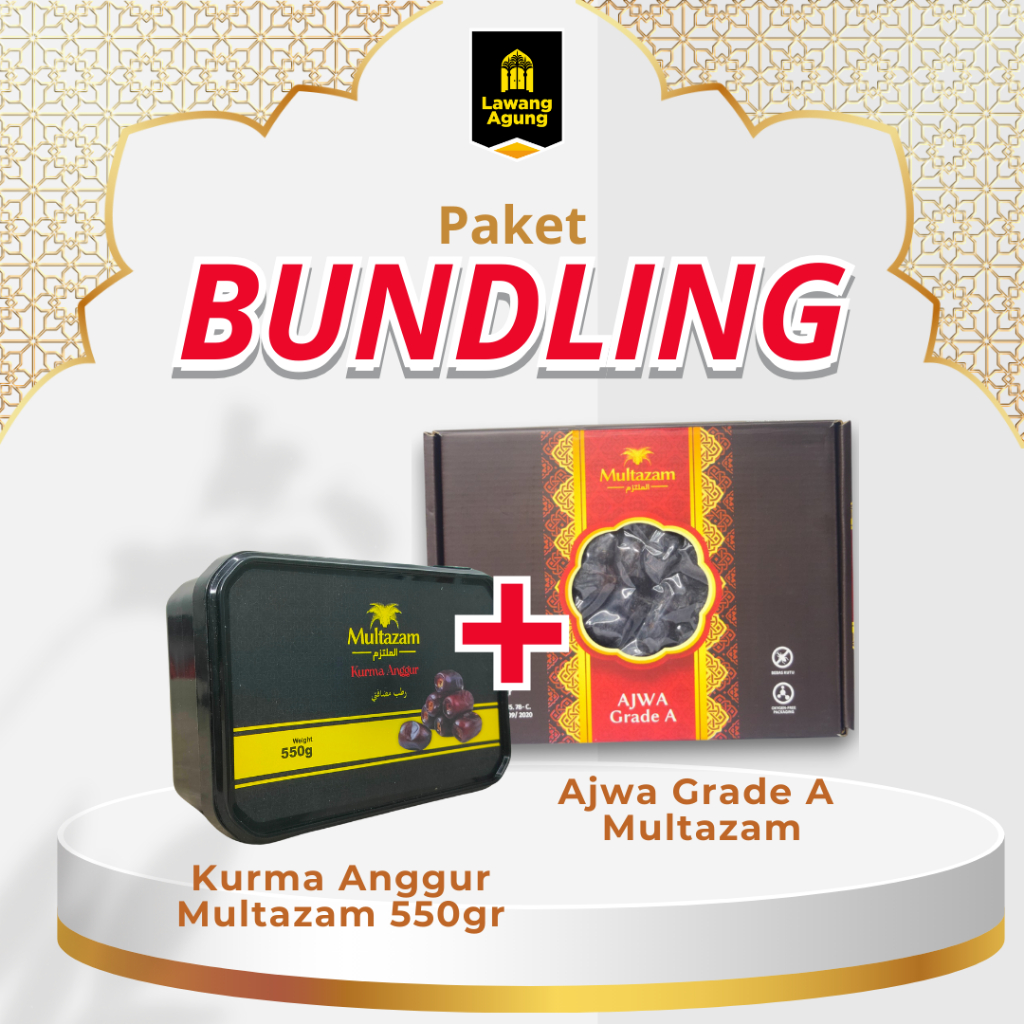

BUNDLING AJWA GRADE A MULTAZAM + KURMA ANGGUR MULTAZAM