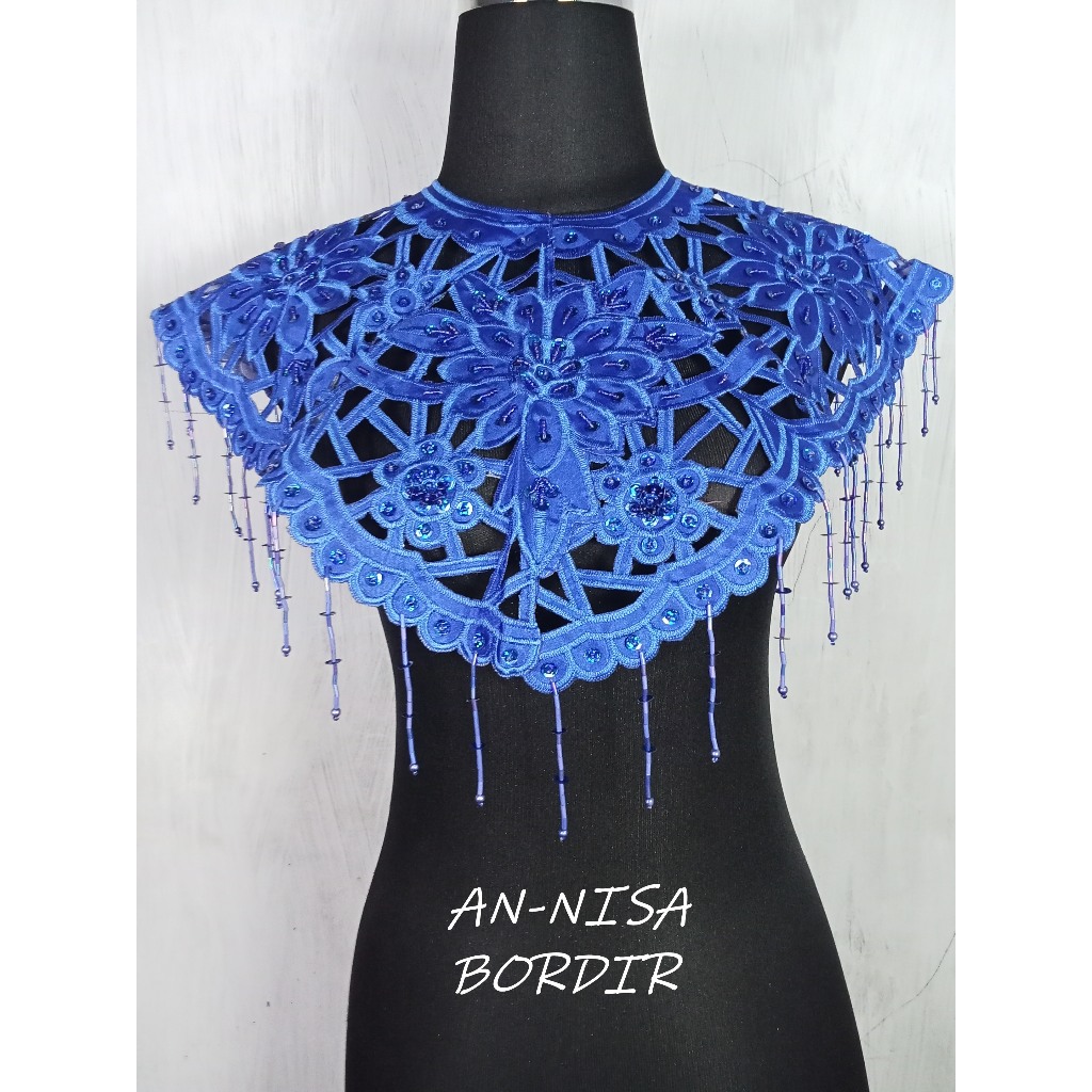 Renda Bordir Aksesoris Tari Dada mawar Full Payet Hiasan Dada untuk Tari