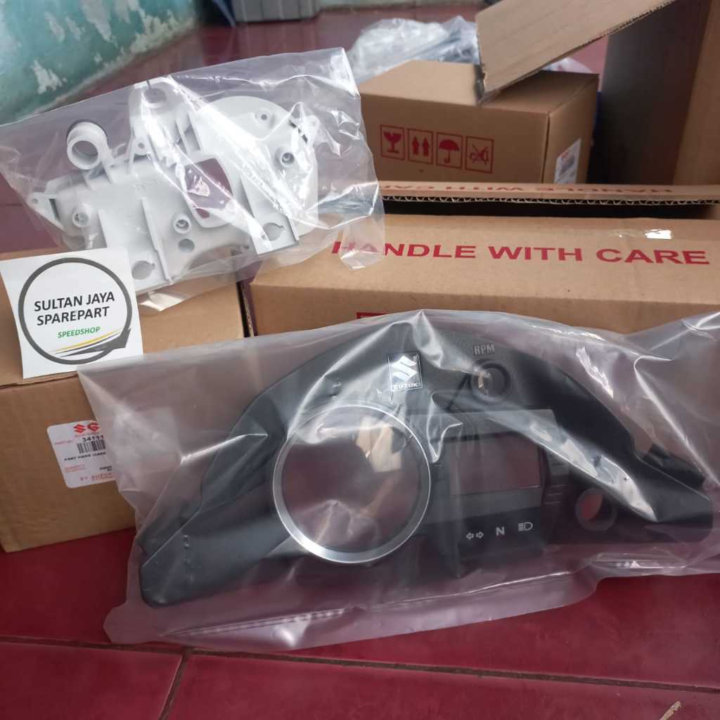 SET COVER SPEEDOMETER ATAS MIKA SPEEDOMETER SATRIA FU NEW FACELIFT 2013-2014 ORIGINAL SGP