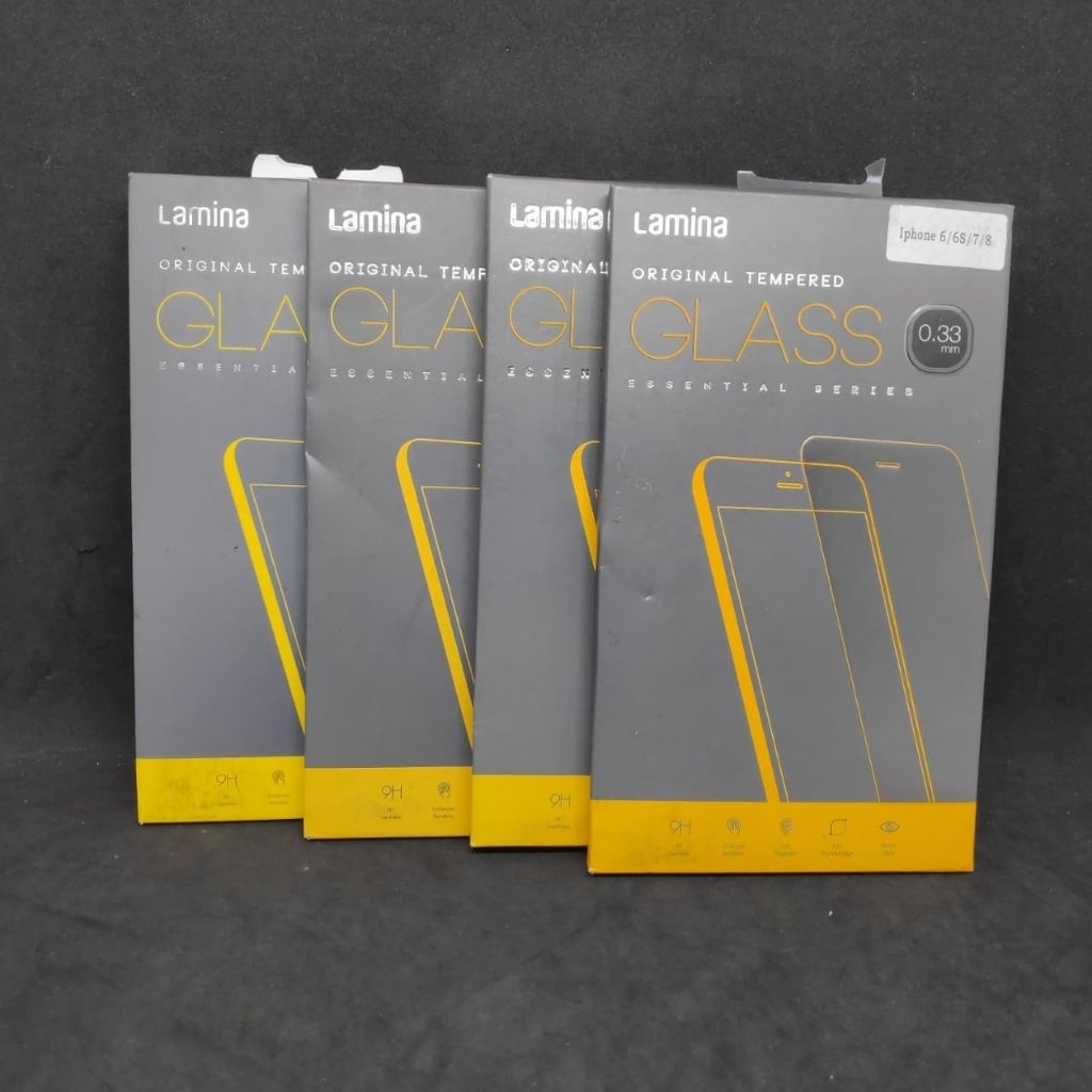 Tempered Glass iPhone 6 6S 7 8 Lamina Original Resmi TAM 9H Anti Gores HD Clear Premium 0.33mm Pelin
