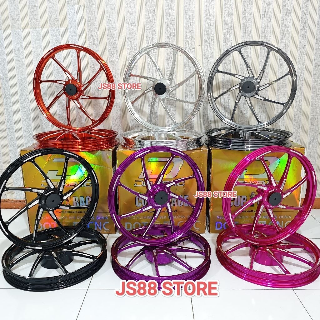 DELKEVIC DND ORIGINAL VELG RACING CNC M8 8STAR PALANG 8 140x17 & 160x17 VARIO 110 125 150 160 CBS AB