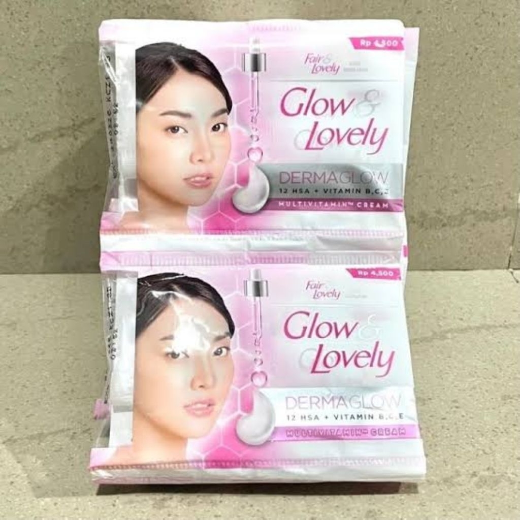 CREAM GLOW AND LOVELY 1 RENCENG ISI 12 SACHET