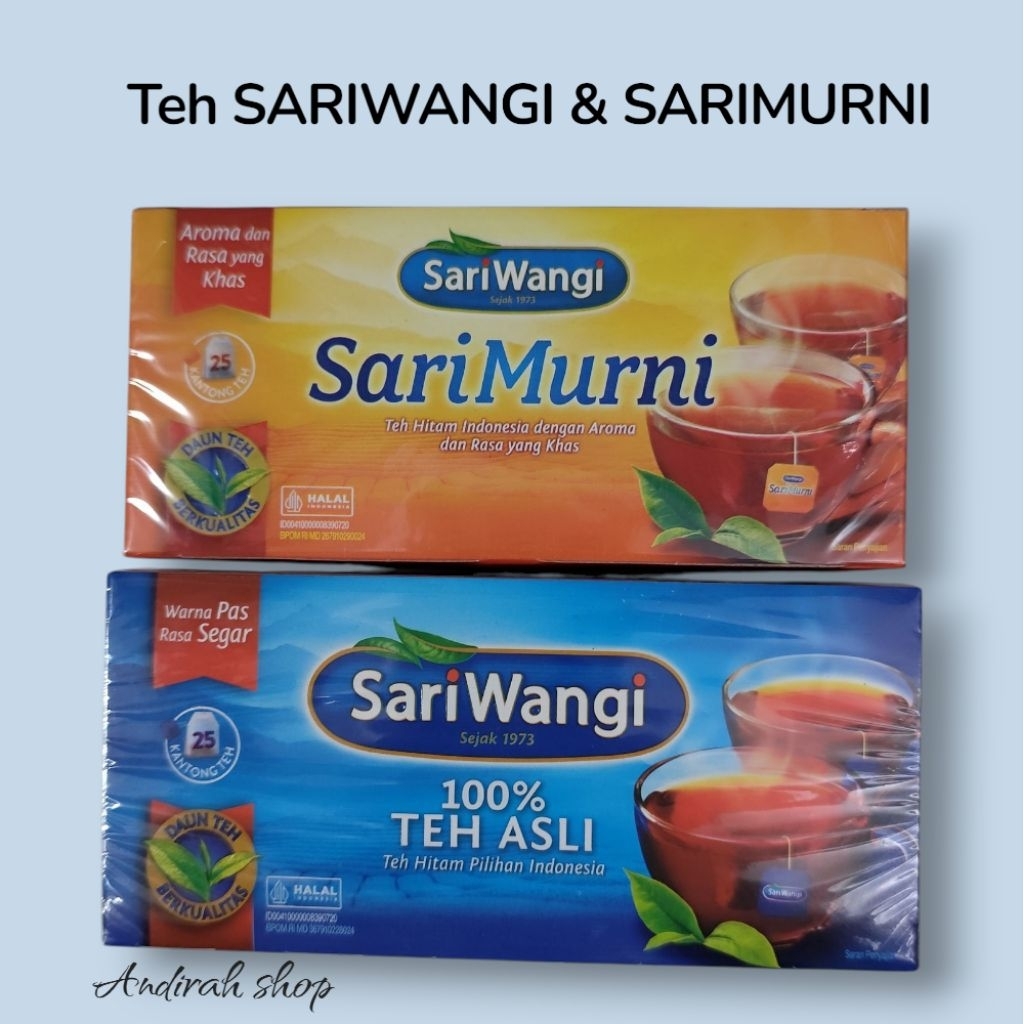 

TEH SARIWANGI & SARIMURNI dos isi 25 pcs