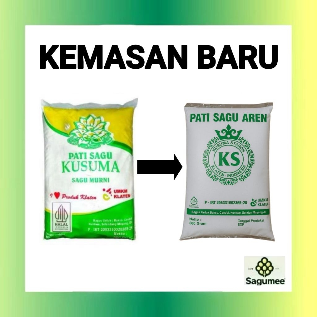

Tepung Sagu Aren Merk Kusuma 1KG