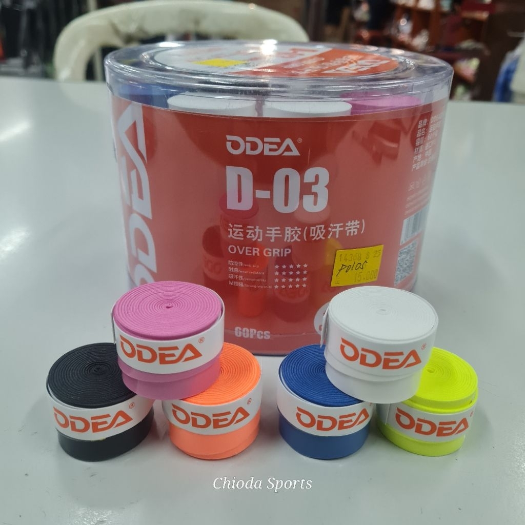 Grip Raket Odea D03 Overgirp Original Pegangan Racket Reket D 03 Badminton Bulutangkis Tenis Tennis 