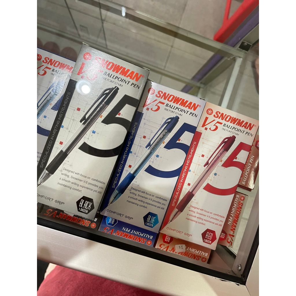 

Pulpen Cetek Snowman V5 0.7 mm 1 lusin