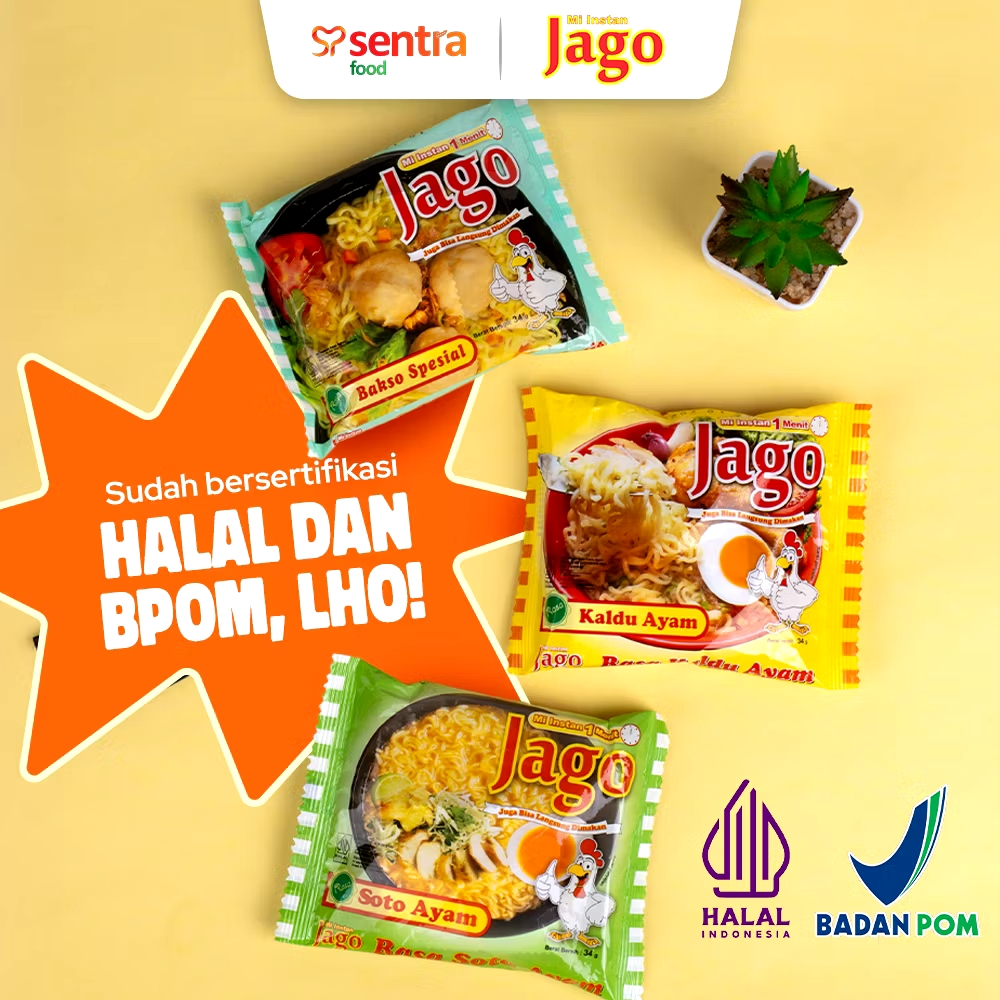 

[HALAL] Mie Instan Jago 34 Gr Varian 10 Bgks & Dus