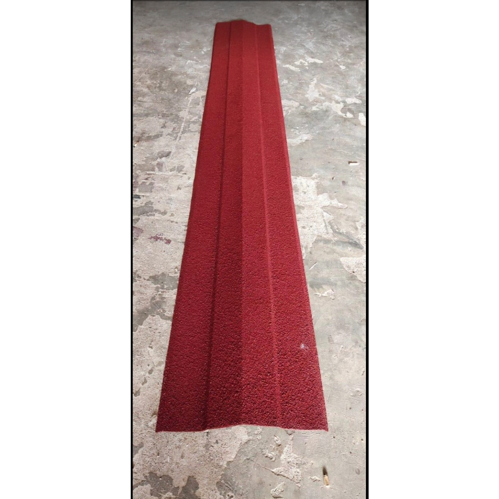 Nok Atap Spandek Pasir Merah 0.35mm 1 Lembar/ Wuwungan Spandeck 0.35 mm 3 meter/ Nock Spandex 0,35 0