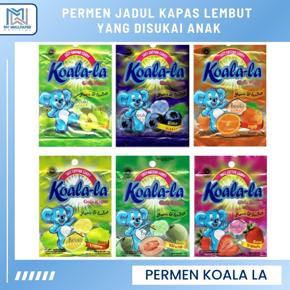 

Permen Koala La Permen Gula Kapas Jadul Permen Kapas Koalala Aromanis Banyak Pilihan Rasa Berat 10gr
