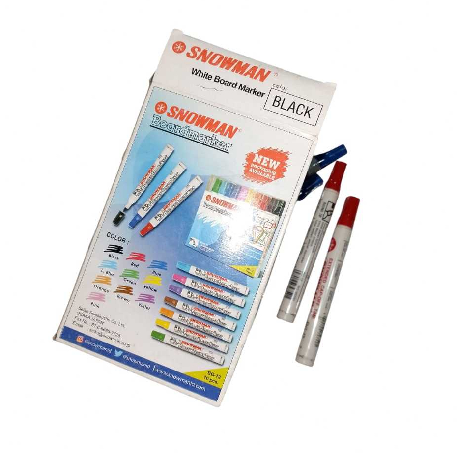 

Spidol Snowman WhiteBoard Maker BG 12 ( bisa di hapus ) Satuan