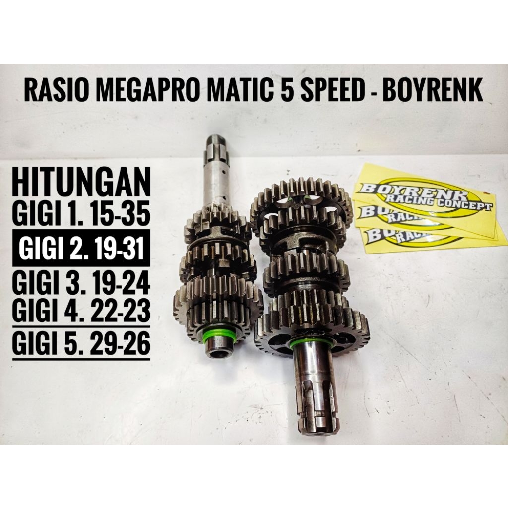 RASIO MP MEGAPRO MATIC 5 SPEED-BOYRENK RACING
