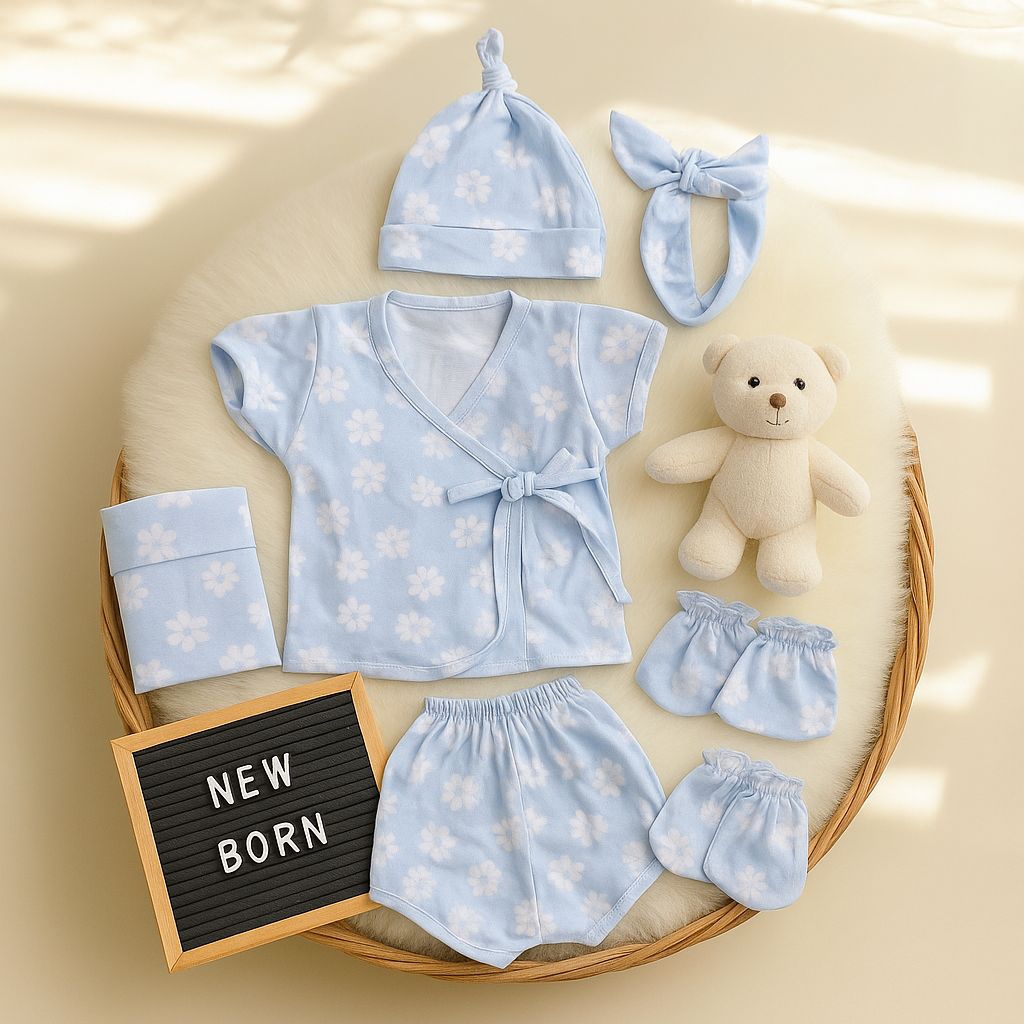 Nisyya Kids - Bedong Bayi Kimono / Swaddle Set Newborn / Bedong Set Baju / Bedong Katun Halus