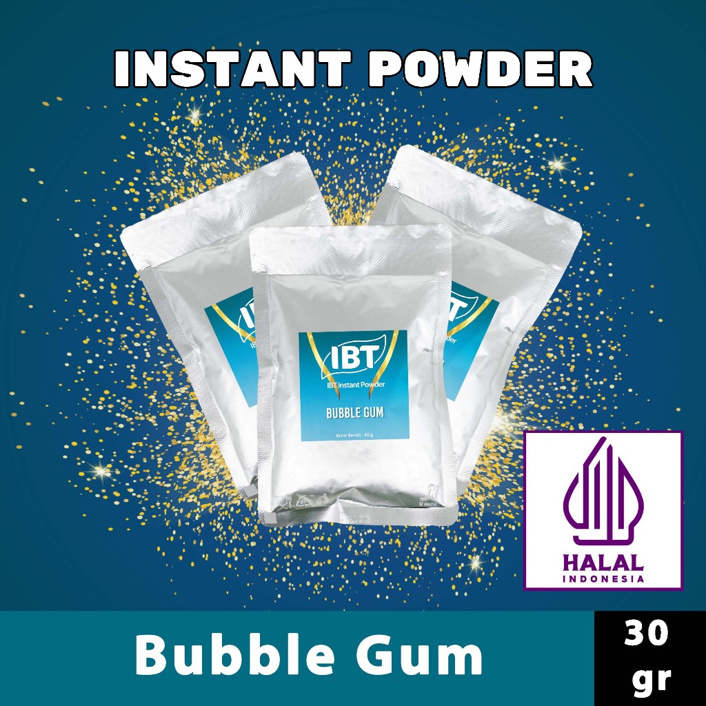 

Bahan Minuman Bubuk Rasa Bubble gum Instant IBT Drink Powder Sachet